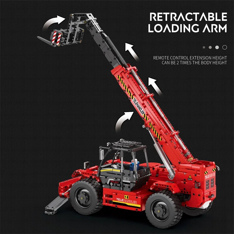 Telescopic Arm Forklift Vehicle with High Tech RC Mechanical Engineering - ToylandEU