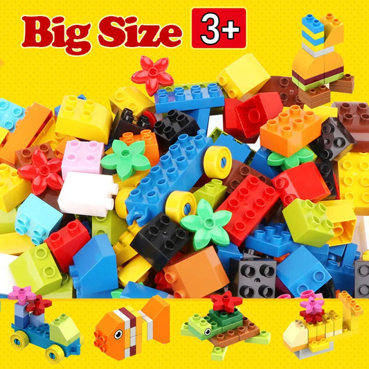 62-310 Pieces Animal-Themed DIY Building Blocks Set Compatible with Duplo - ToylandEU