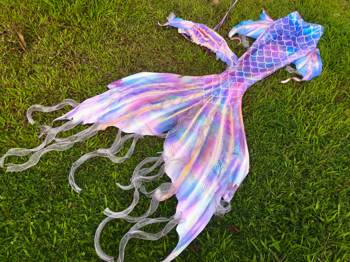 Mermaid Tail Costume | Ultralight Polyester | Adult Women | Ice