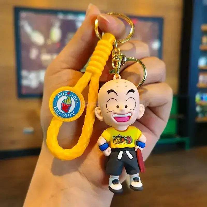 Dragon Ball Z Anime Keychain Super Saiyan Goku Master Roshi Buu Gohan Accessories Car Key Chains - CLOUDANIMESTUDIO
