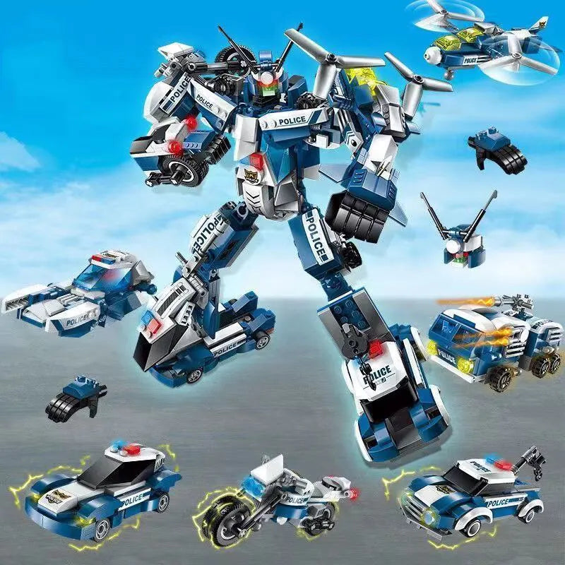 6 In 1 Adaptable Robot Building Blocks Kits - ToylandEU