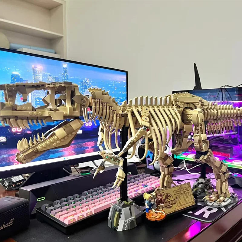 Dinosaur Building Block Set | 3145 Pieces | T-Rex Skeleton | Ages 14 and Up