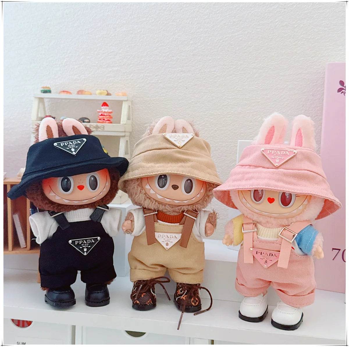 Labubu V1v2v3 17cm Sitting Party Macaron Fashion Set - ToylandEU
