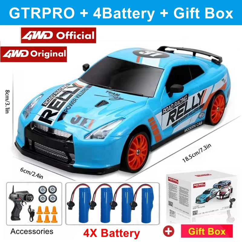 RC 4WD Remote Control Drift Car GTRPRO AE86PRO 1:24 Scale 4x4 Racing Truck - Perfect Gift for Kids and Adults