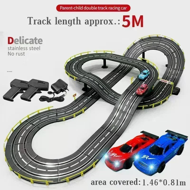 1 43 Scale Double Remote Control Slot Car Racing Set