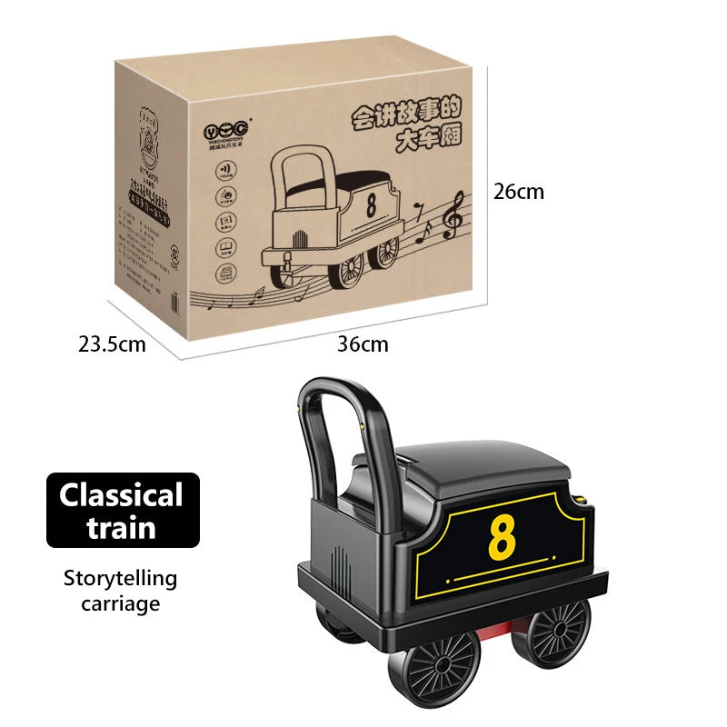 Electric Train Riding Toy For Kids With Realistic Diecast Design