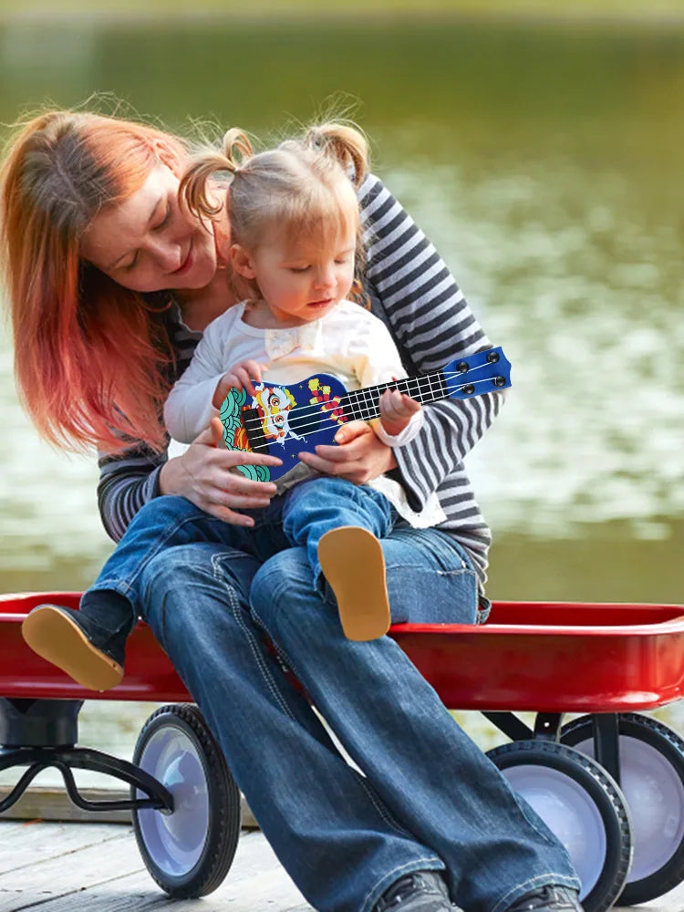 Mini Ukulele For Beginners 4 String Educational Toy Guitar