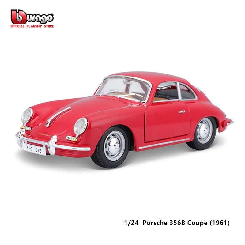 Diecast Car Model | Porsche 356B Coupe 1961 | 1:24 Scale | Alloy