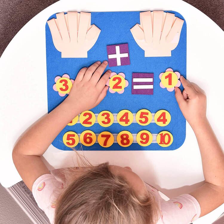 Montessori Felt Board Finger Numbers Toy for Early Math Education - ToylandEU