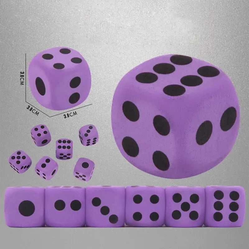 Giant Outdoor Foam Dice - Fun 3.8CM Cubes for Kids' Parties and Games