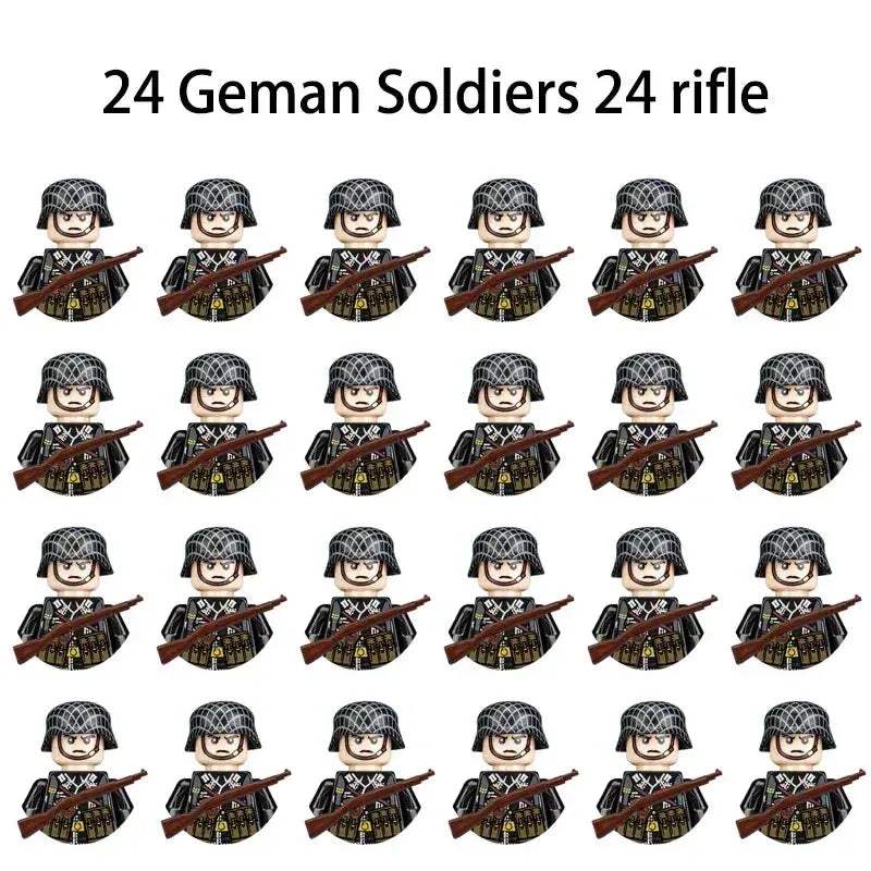 MOC World War II Military Building Blocks Soldier Set For Kids - ToylandEU