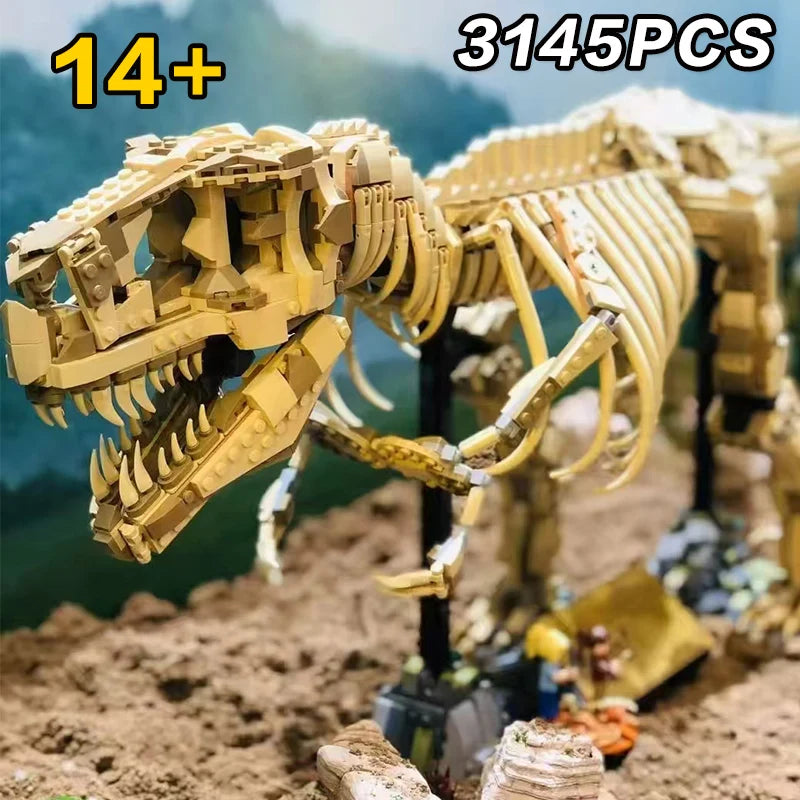 Dinosaur Building Block Set | 3145 Pieces | T-Rex Skeleton | Ages 14 and Up