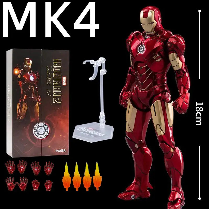 Original ZD Toys Iron Man Legends MK42 MK43 MK46 War Machine 1/10 MK50 MK2 MK3 MK4 MK5 MK6 MK7 Tony Stark Model Action Figure - ToylandEU