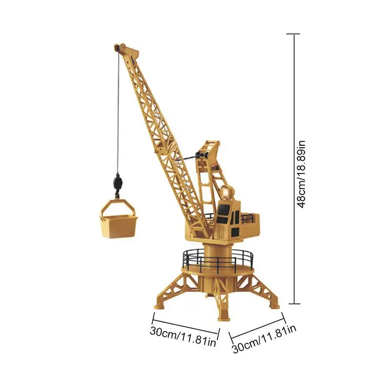 Remote-Control Tower Crane Toy - Perfect Engineering Gift for Boys