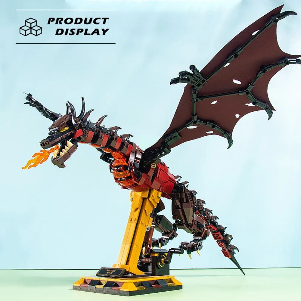 Building Blocks Set | 1174 Pieces | Lego Compatible | Ice Dragon Model