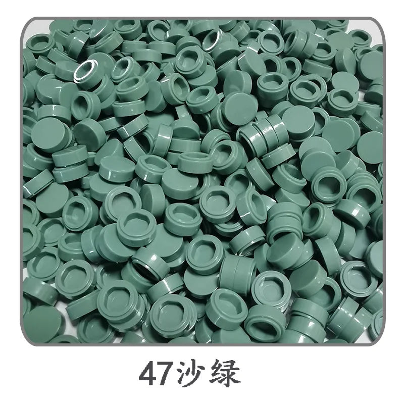 Small Particle Bricks | 1x1 Round Tiles | Compatible With Lego | MOC Builders
