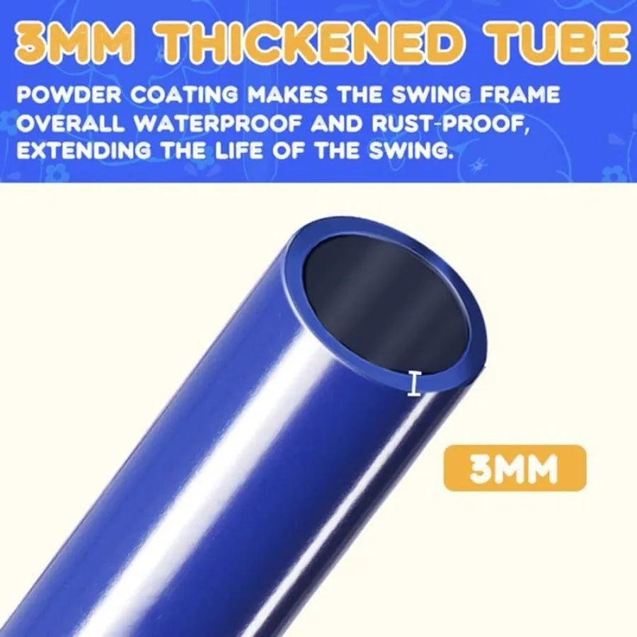 Heavy Duty Backyard Swing Set Six In One Metal Playset