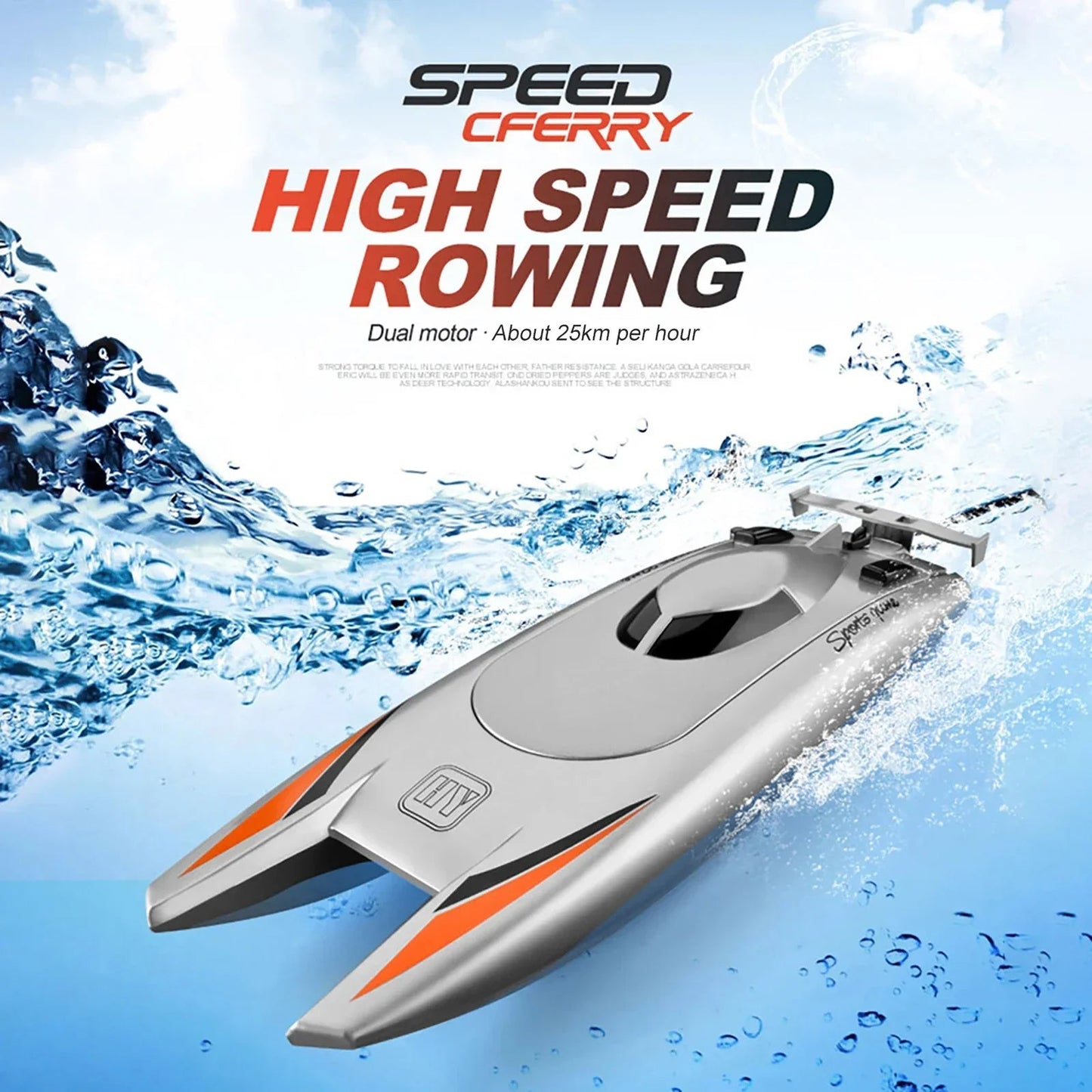 30 KM/H RC Boat 2.4 Ghz High Speed Racing Speedboat Remote Control - ToylandEU