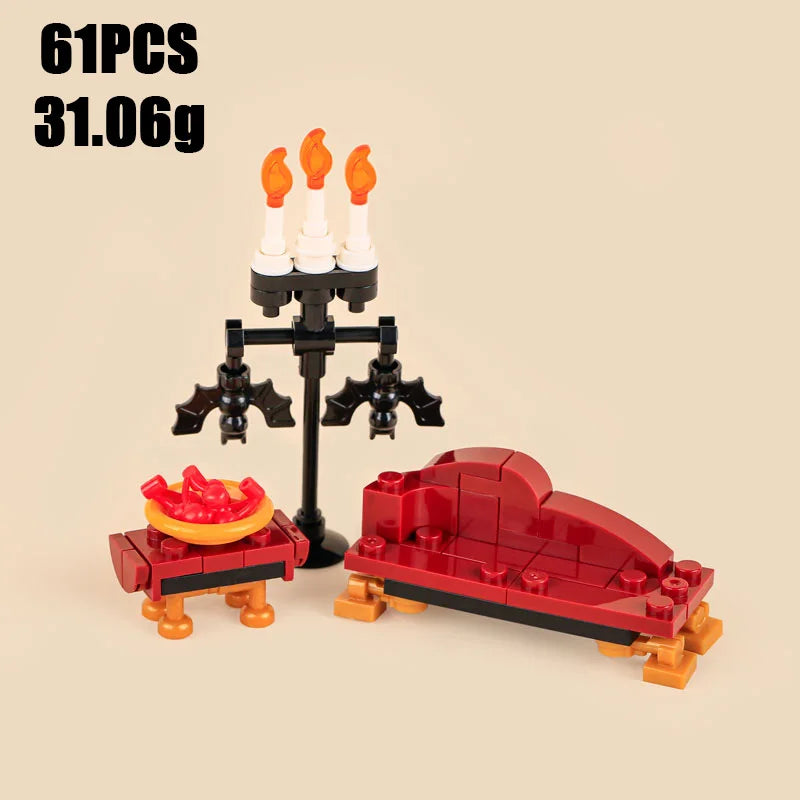 Building Blocks | Halloween Vampire Throne | LEGO Compatible | All Ages Creative Toy