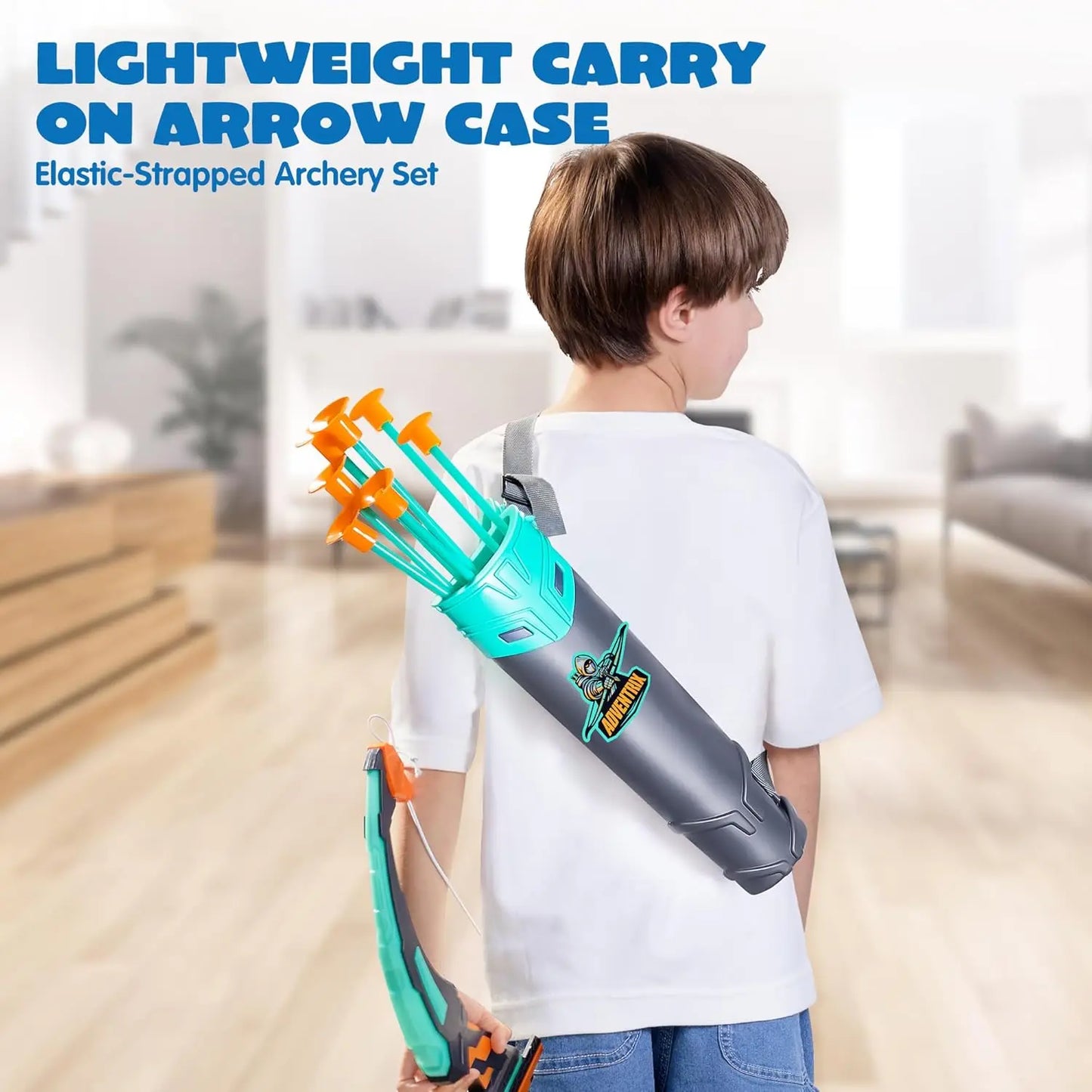 Kids Archery Set With LED Light Up Arrows Outdoors