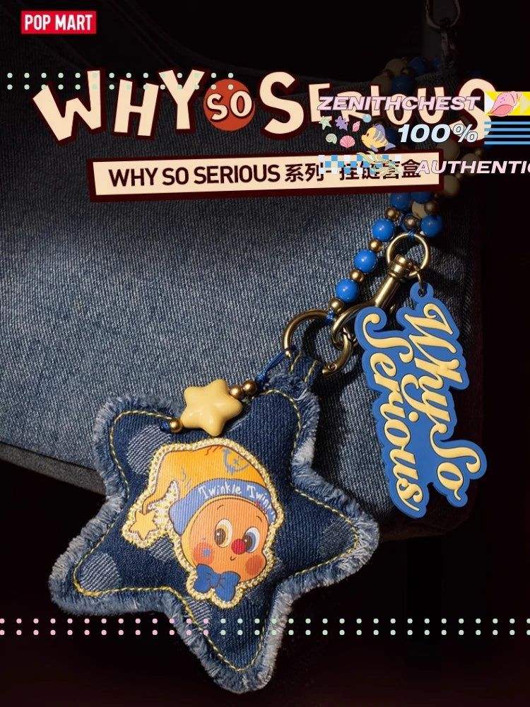 Keychain | Why So Serious Series | Pop Mart Labubu Character | Blind Box