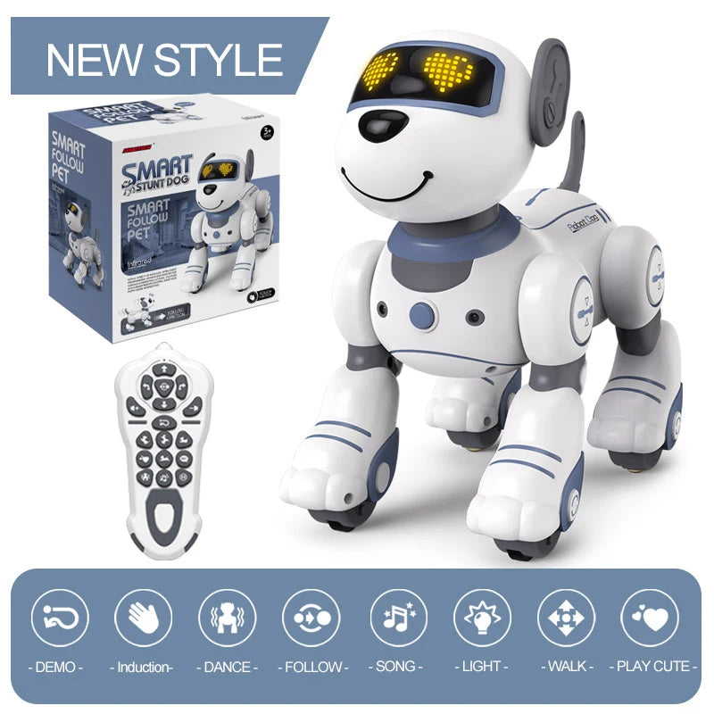 RC Robot Dog With Voice Remote Control Dancing Singing Toy