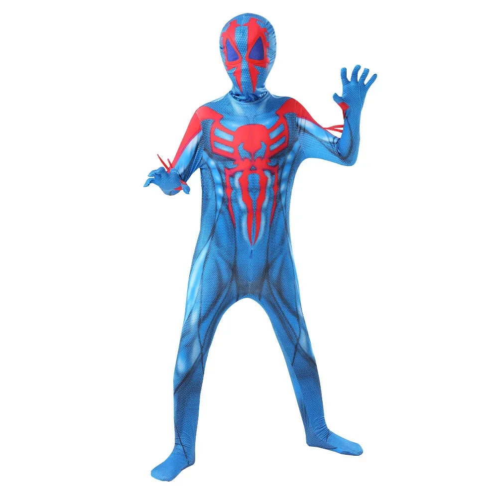 Miguel O'Hara Kids Spiderman 2099 Cosplay Costume - Unisex Fun!