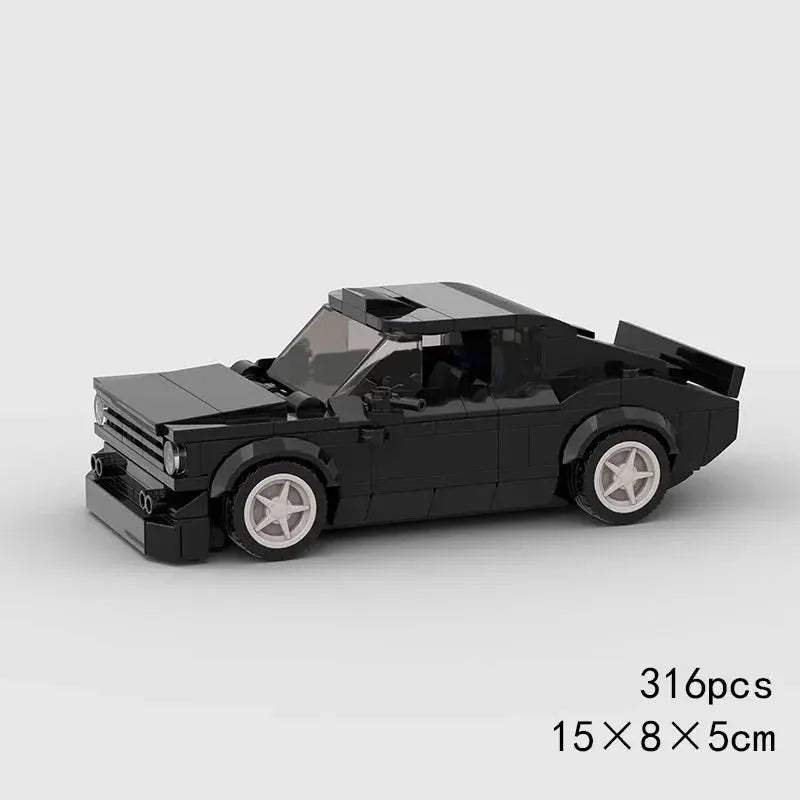 MOC Speed Super Race Car Vehicle Racing Model Building Blocks Bricks Rally Sport Pickup Truck Toy City Technical Christmas gift - ToylandEU