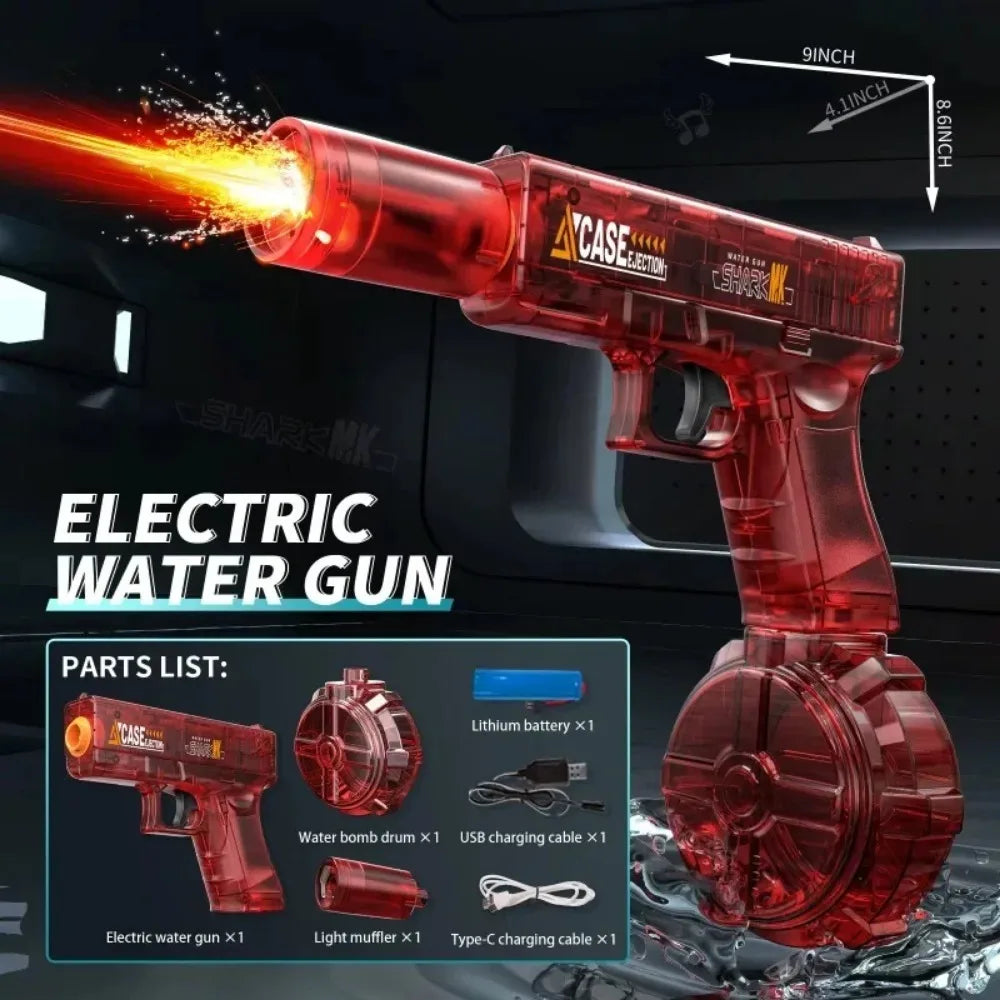 Water Gun | Electric Powered | Large Capacity | Beach Pool Party Ready