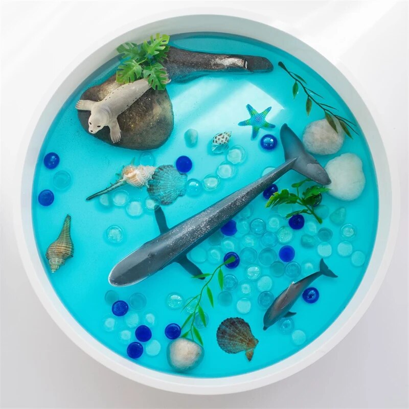 Montessori Sensory Play Tray with Ocean and Farm Sensory Toys for Children with Autism - ToylandEU