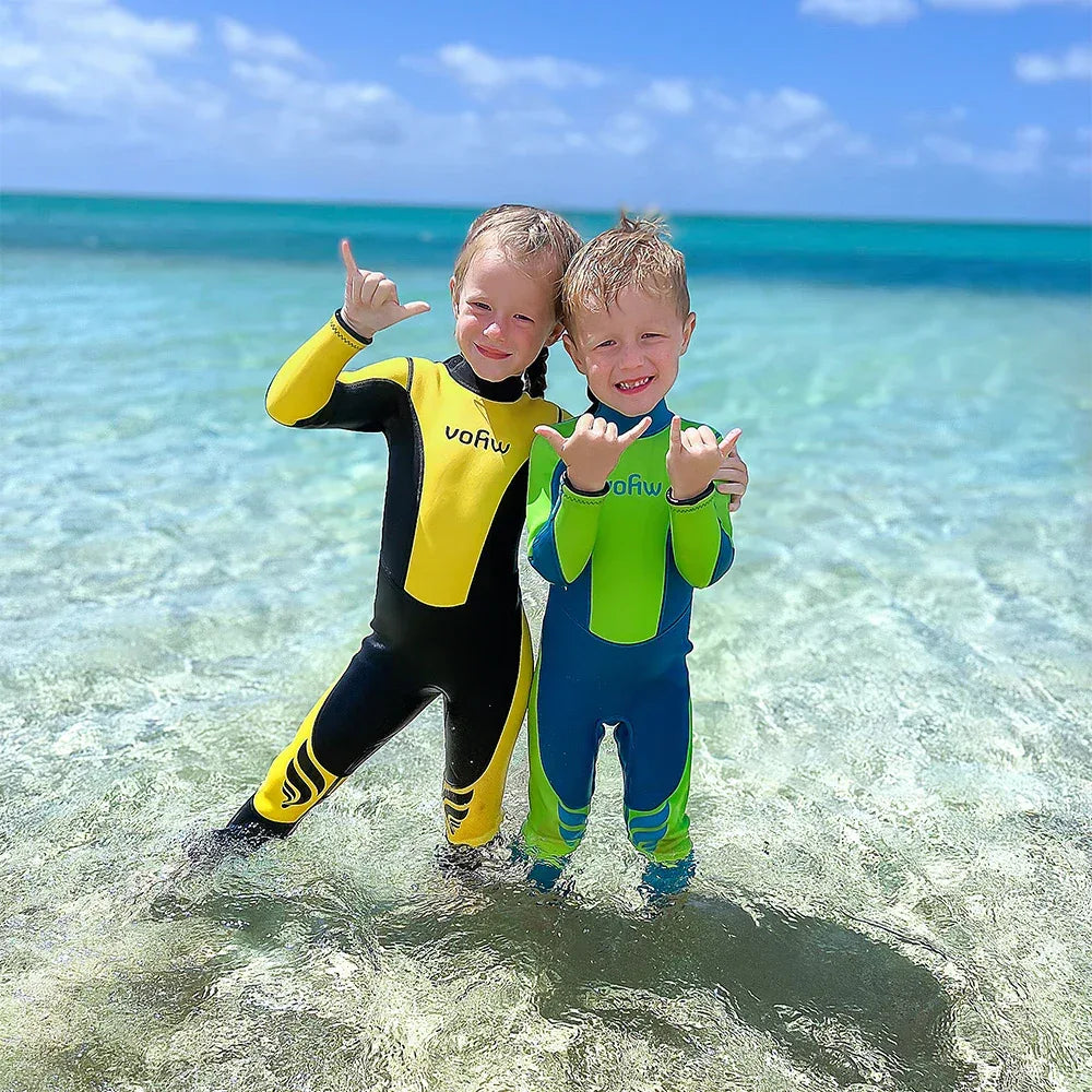 Kids Neoprene Wetsuit 3mm Back Zip Keeps Warm For Winter - ToylandEU