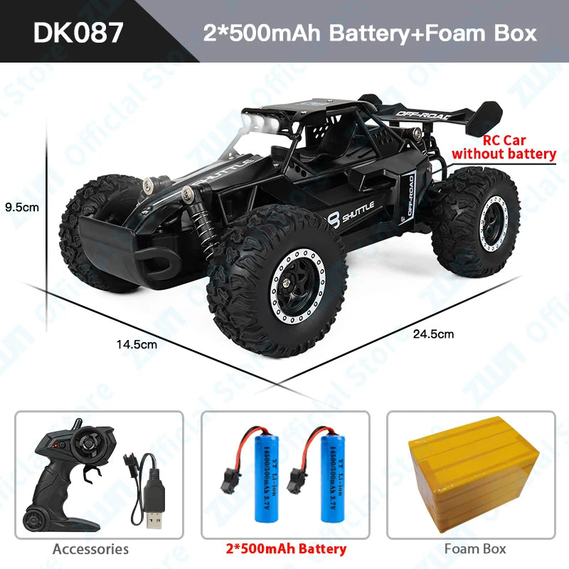 LED Lights RC Car 2WD Off Road Remote Control Vehicle