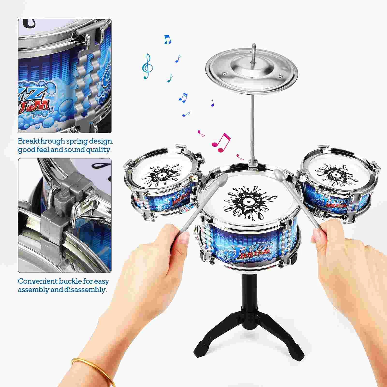 Kids Drum Set Drums Music Educational Toys For Ages 5-9 Plastic - ToylandEU