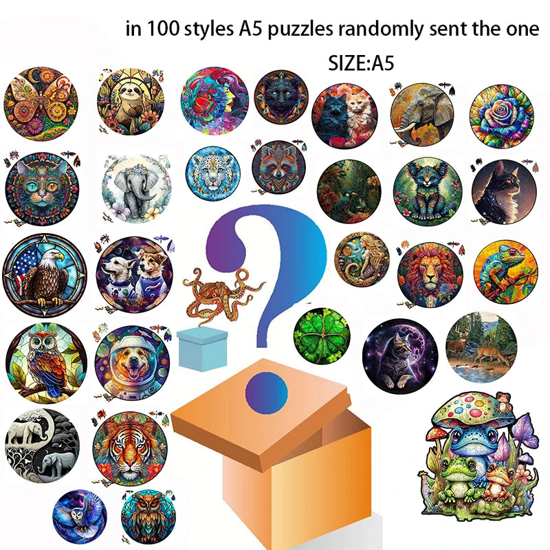 3D Wooden Jigsaw Puzzle | Tiger Pattern | Age 12 And Up | Birthday Gift