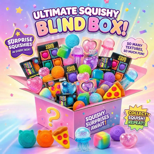 Fidget Squishy Blind Box | Food and Foot Designs | Mochi Squeeze Toys