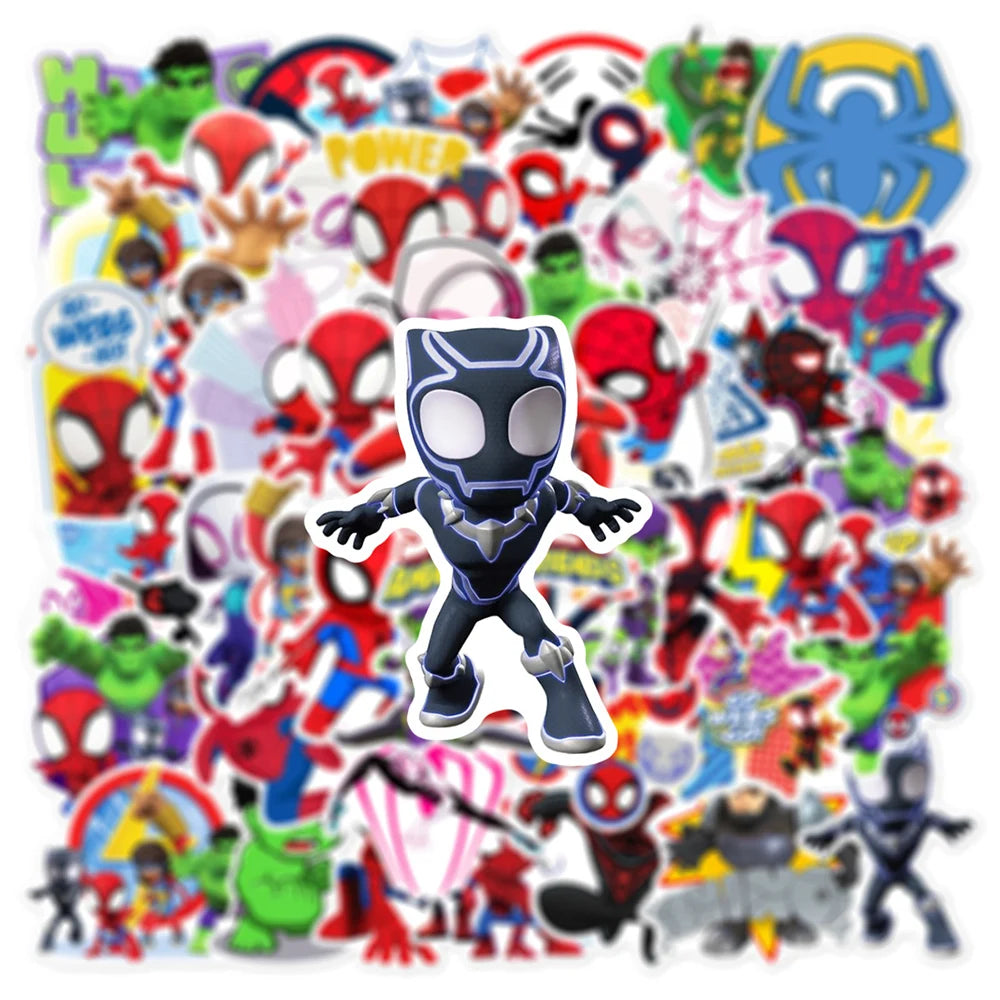 Sticker | Marvel Spider-Man Decals | Waterproof 3-8 cm | 10/30/50 Pcs