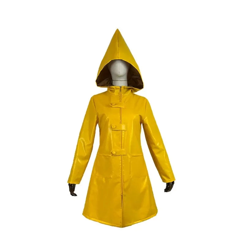 Little Nightmares Six Cosplay Yellow Raincoat - Kids & Adults Costume