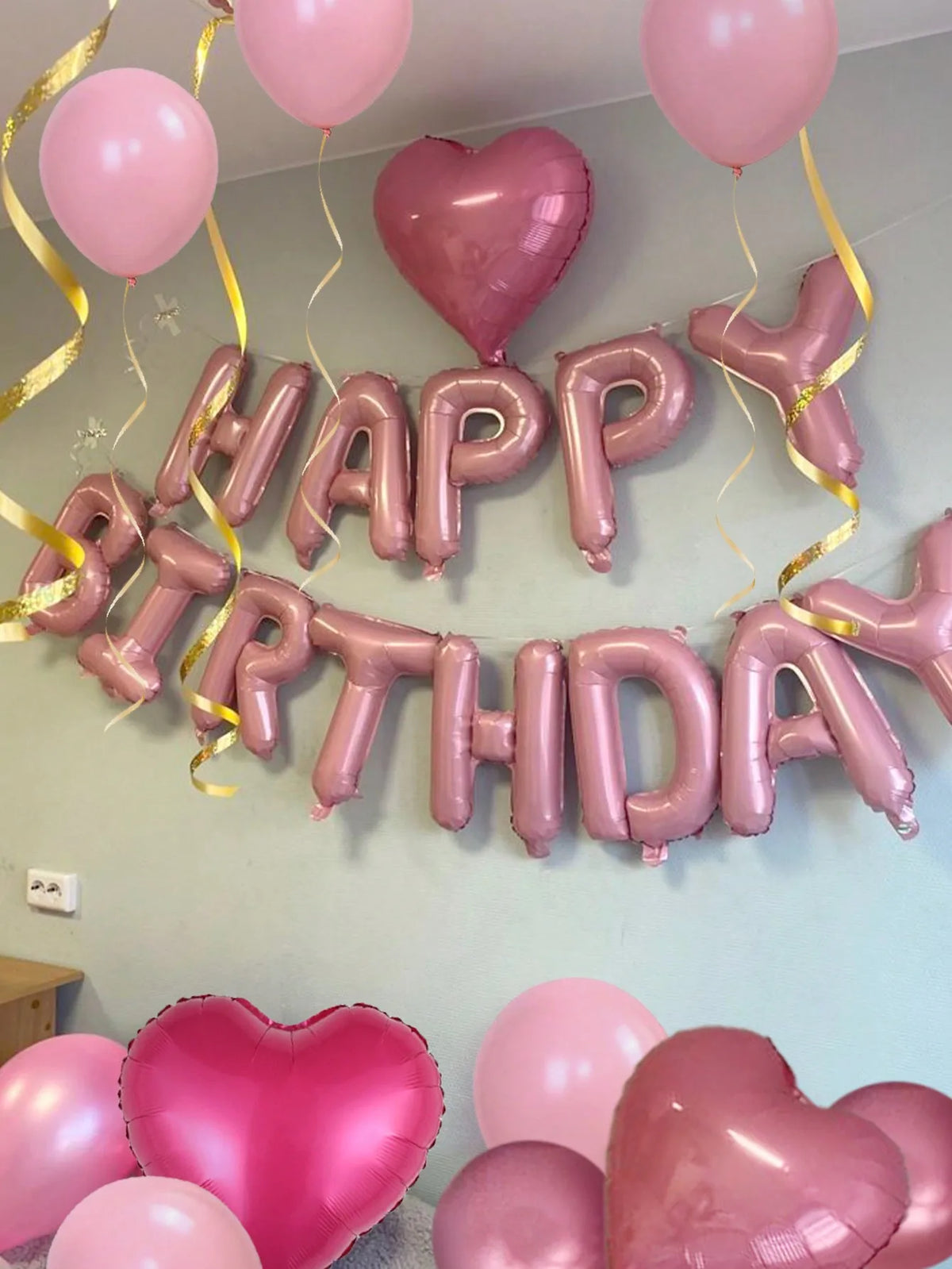Balloon Set | 49 Piece Pink | 16 Inch Latex | Birthday Party Decor