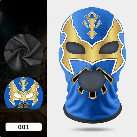 Wrestling Mask | Polyester Lycra Fabric | Printed Design | One Size