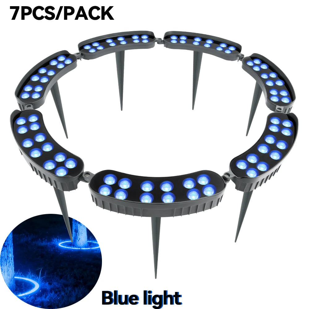 Tree Hugging Solar LED Lawn Light | IP65 Waterproof | RGB Warm Color | Outdoor