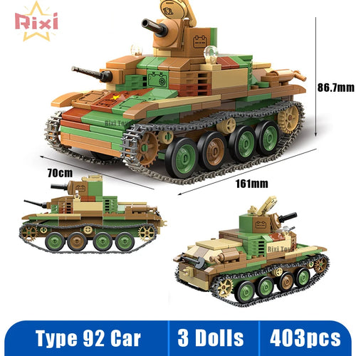 WW2 Military Tanks Building Block Set - Panther & Sherman Models for Children 6+ ToylandEU.com Toyland EU