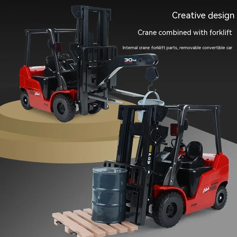 1:8 Scale RC Forklift Truck with 2.4g Remote Control Toy Auto