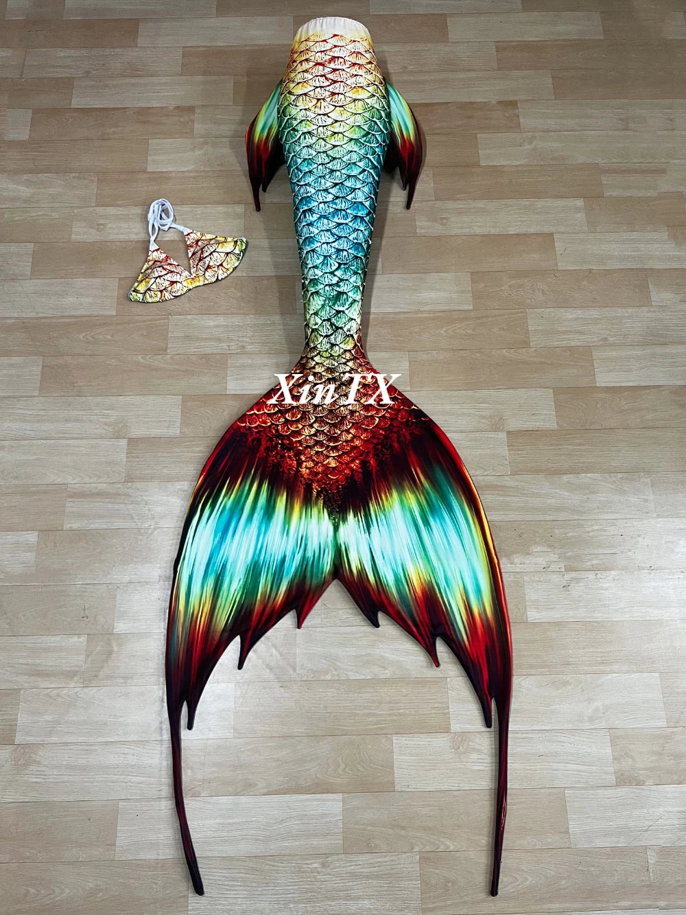 Mermaid Tail Swimsuit | Custom Size | Mermaid Ears Included | Festival Ready