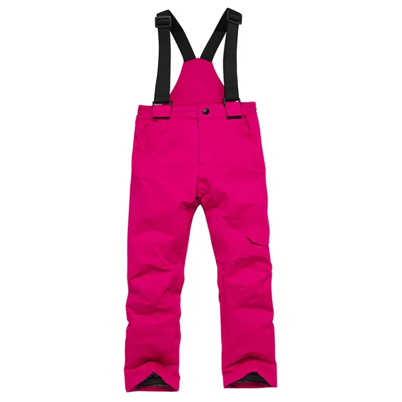 Children's Ski Bibs | Cotton Fabric | Windproof Fit | Youth Sizing
