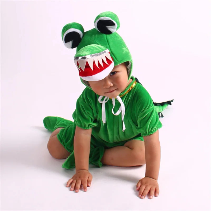 Kids' Unisex Dinosaur Hoodie Costume - Perfect for Halloween Fun!