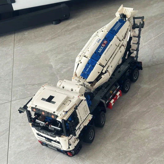 Concrete Mixer Truck Building Blocks Set For Kids Educational