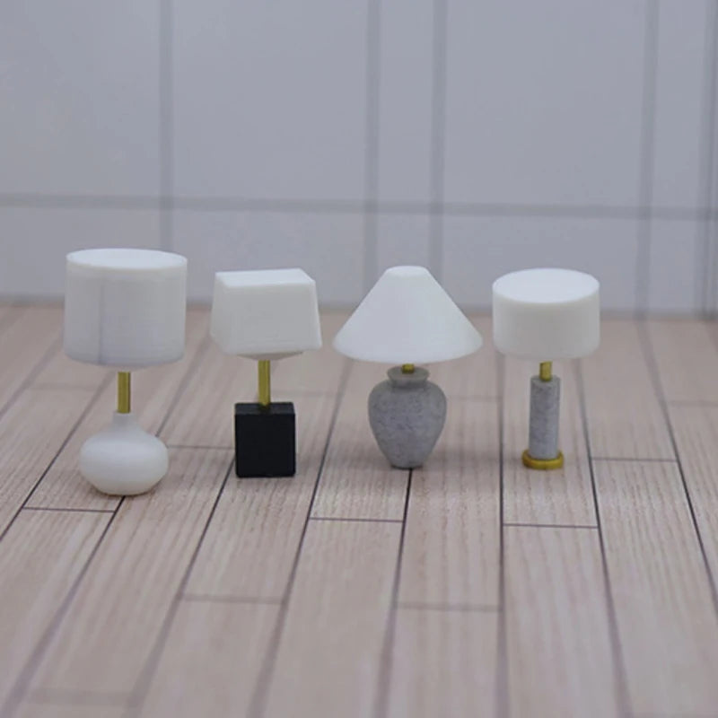 Miniature Desk Lamp | 1:20 Scale Model | Plastic Design | Single Unit Mini Toy