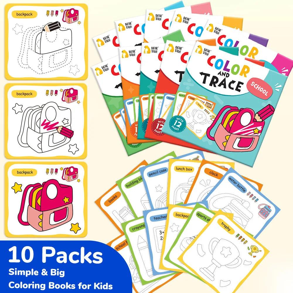 Children Coloring Books | 10 Count | Toylandeu™