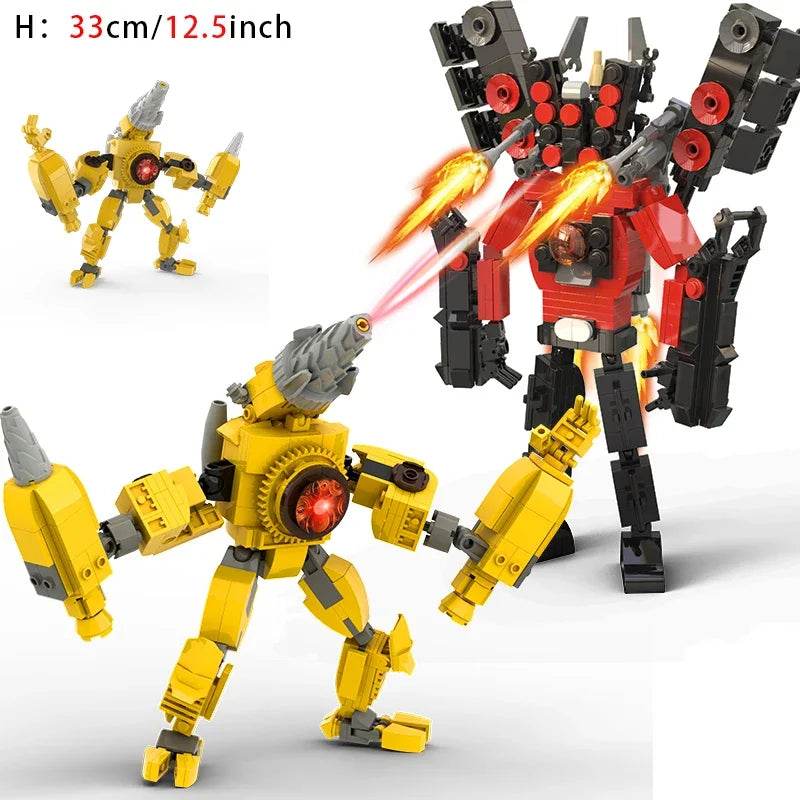 High Quality Building Block Set with Moc Skibidi Toilet Characters for Kids and Collectors - ToylandEU