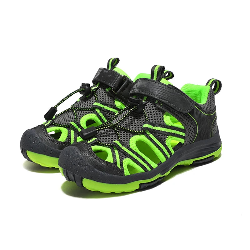 Kids Sandals | Breathable Summer Shoes | Closed Toe Beach Footwear | Sizes 30-39